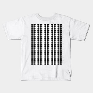 Black and White Arrows Pattern 2 Kids T-Shirt